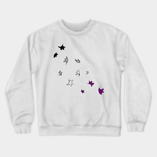 Heartstopper Leaves (asexual colours) Crewneck Sweatshirt